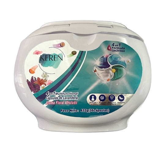 Detergente n cápsulas Keren 4 en 1
